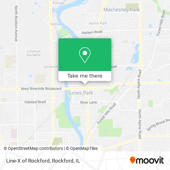 Line-X of Rockford map