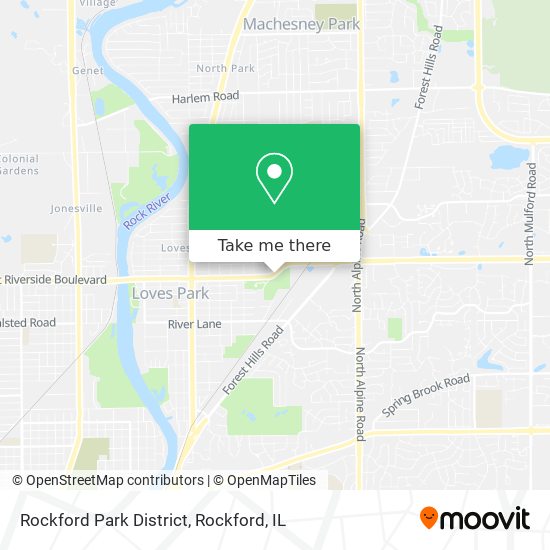 Mapa de Rockford Park District