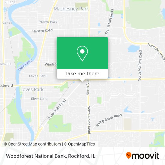 Woodforest National Bank map