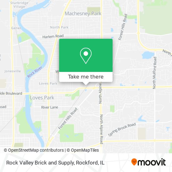 Mapa de Rock Valley Brick and Supply