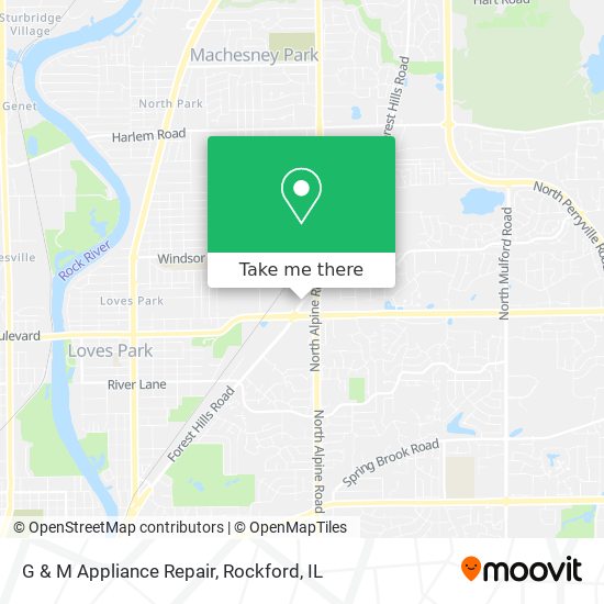 Mapa de G & M Appliance Repair
