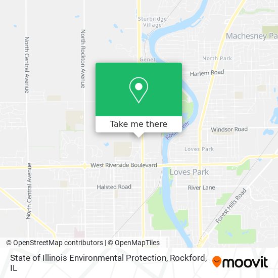 State of Illinois Environmental Protection map