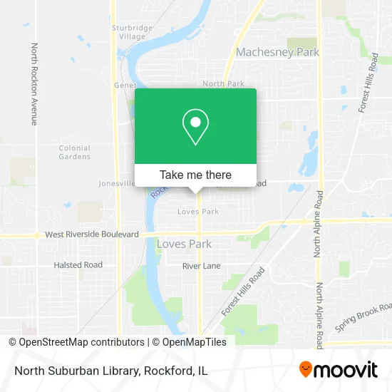 North Suburban Library map