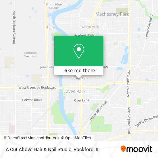 A Cut Above Hair & Nail Studio map