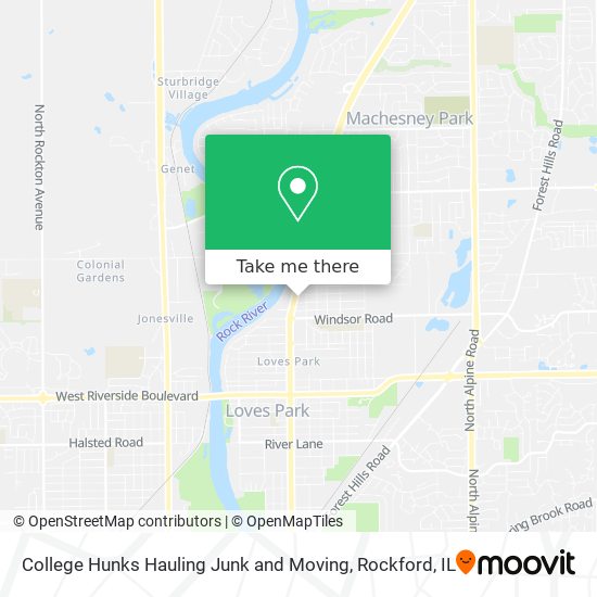 College Hunks Hauling Junk and Moving map