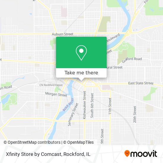 Mapa de Xfinity Store by Comcast