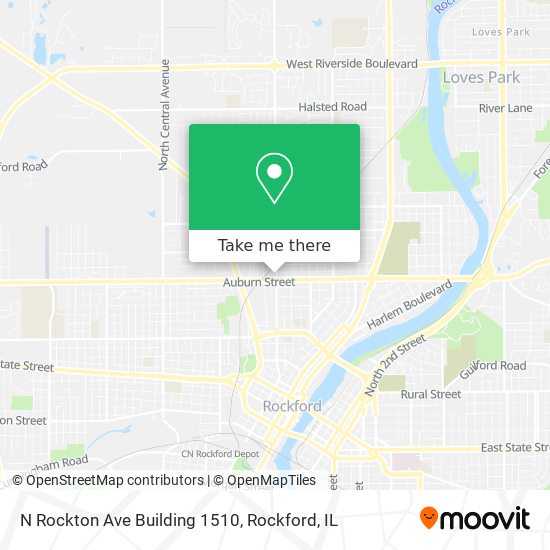 N Rockton Ave Building 1510 map