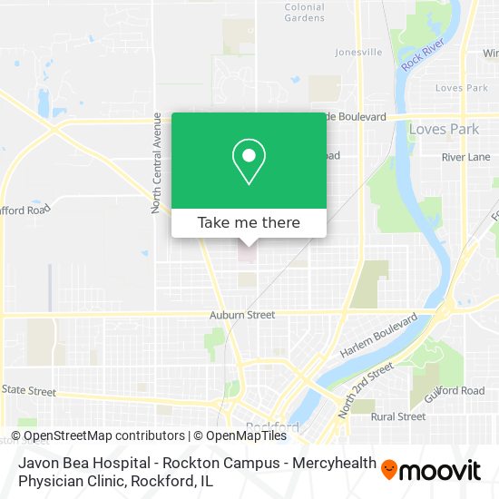 Mapa de Javon Bea Hospital - Rockton Campus - Mercyhealth Physician Clinic