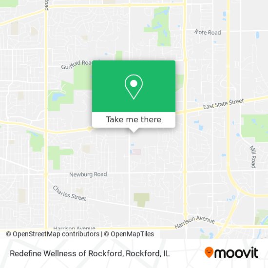 Redefine Wellness of Rockford map