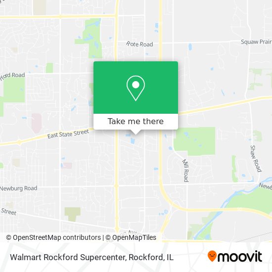 Walmart Rockford Supercenter map