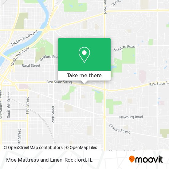 Moe Mattress and Linen map