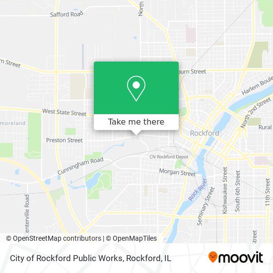City of Rockford Public Works map