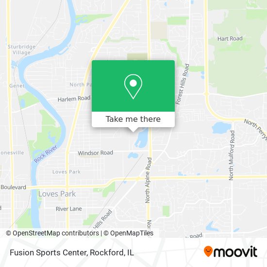 Fusion Sports Center map