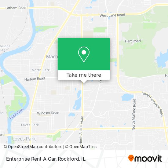 Enterprise Rent-A-Car map