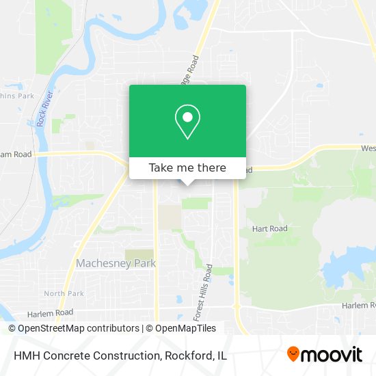Mapa de HMH Concrete Construction