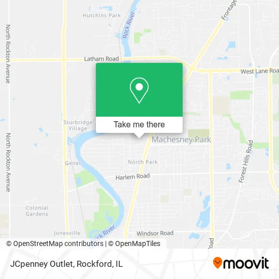 JCpenney Outlet map