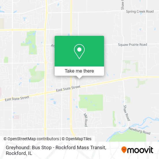 Greyhound: Bus Stop - Rockford Mass Transit map