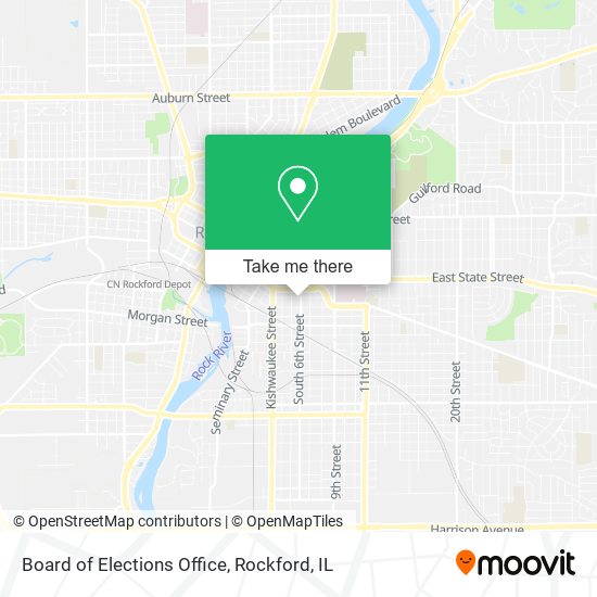 Board of Elections Office map