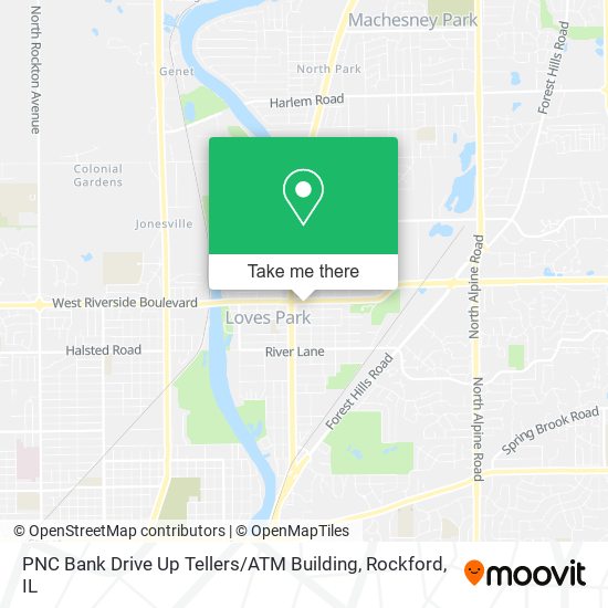 PNC Bank Drive Up Tellers / ATM Building map