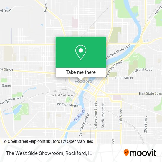 The West Side Showroom map