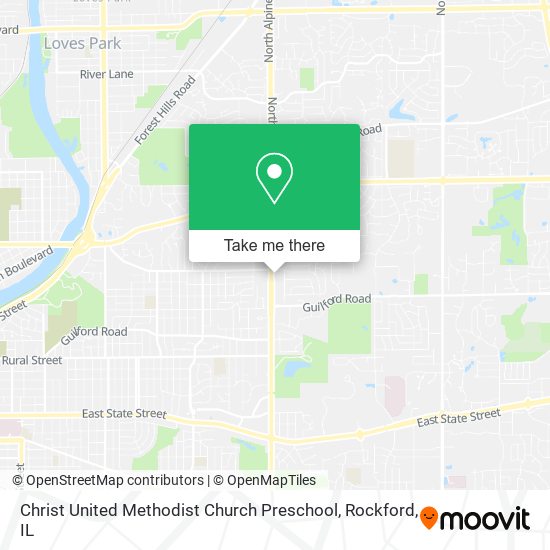 Christ United Methodist Church Preschool map