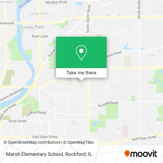 Mapa de Marsh Elementary School