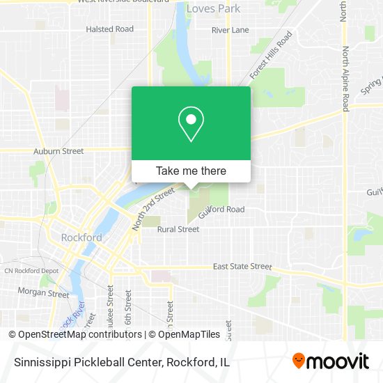 Sinnissippi Pickleball Center map