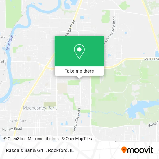 Rascals Bar & Grill map