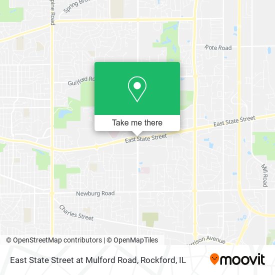 East State Street at Mulford Road map