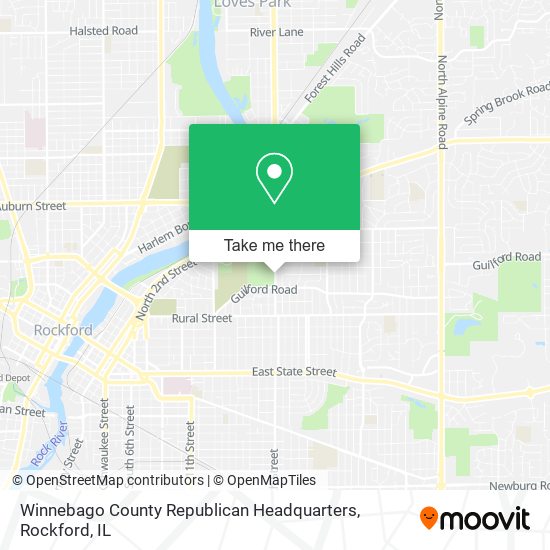 Winnebago County Republican Headquarters map