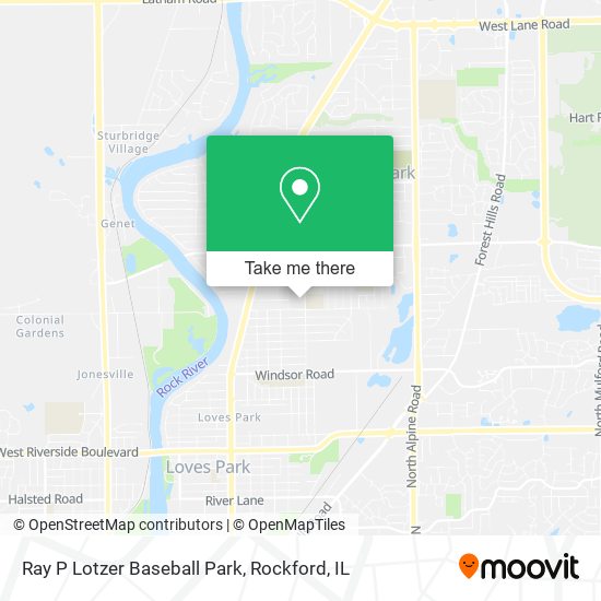 Mapa de Ray P Lotzer Baseball Park