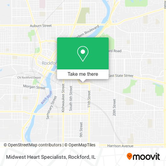 Midwest Heart Specialists map