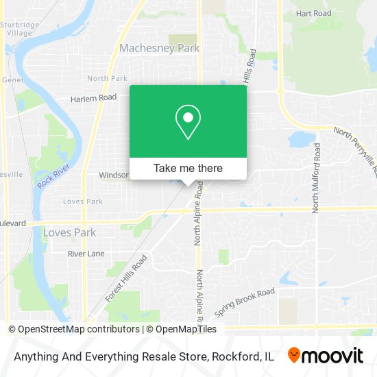 Anything And Everything Resale Store map