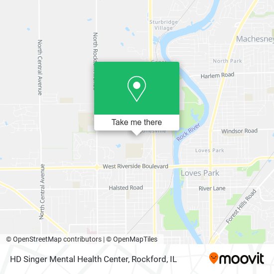 HD Singer Mental Health Center map