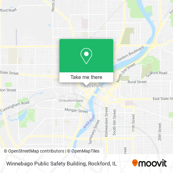Winnebago Public Safety Building map