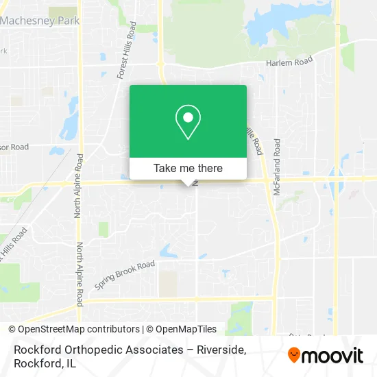 Rockford Orthopedic Associates – Riverside map