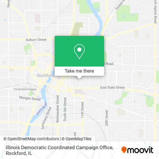 Mapa de Illinois Democratic Coordinated Campaign Office