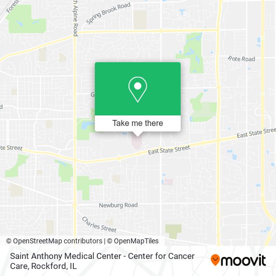 Saint Anthony Medical Center - Center for Cancer Care map