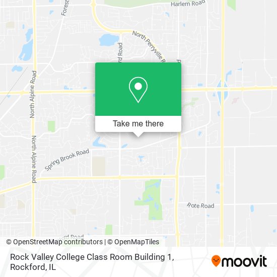Rock Valley College Class Room Building 1 map