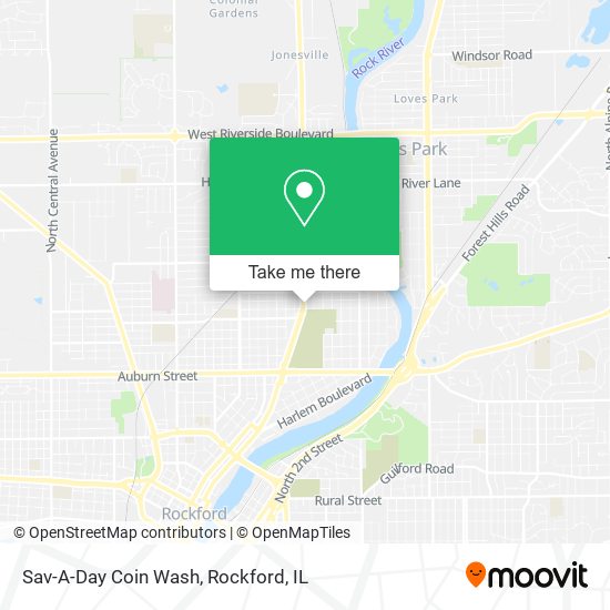 Sav-A-Day Coin Wash map