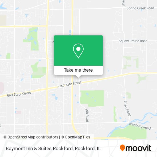 Baymont Inn & Suites Rockford map