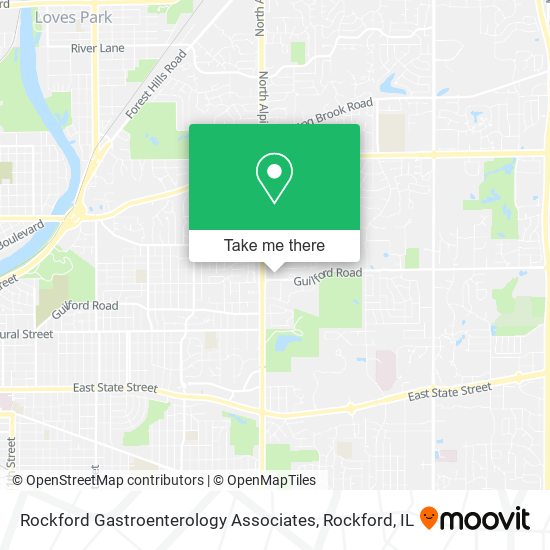 Mapa de Rockford Gastroenterology Associates