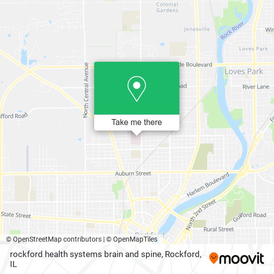 Mapa de rockford health systems brain and spine