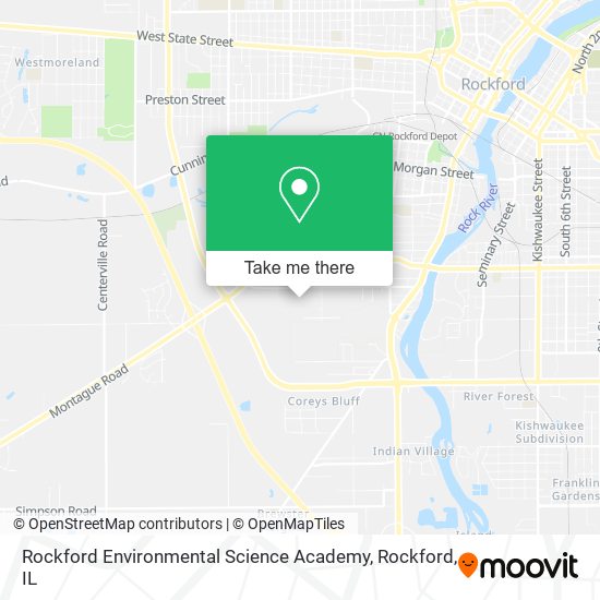 Mapa de Rockford Environmental Science Academy