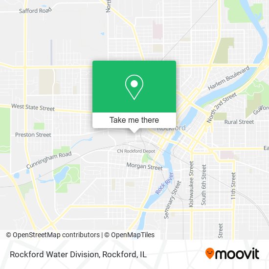 Rockford Water Division map