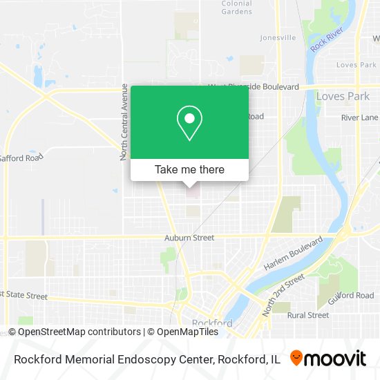 Rockford Memorial Endoscopy Center map