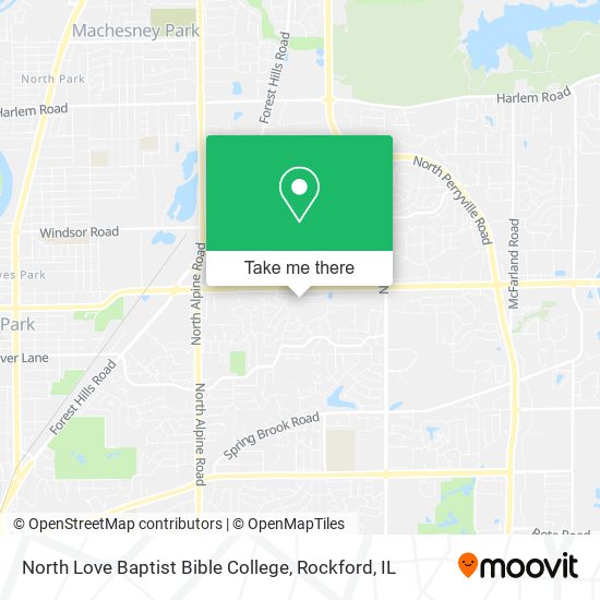 North Love Baptist Bible College map