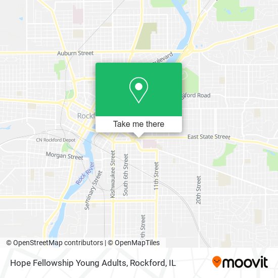 Hope Fellowship Young Adults map