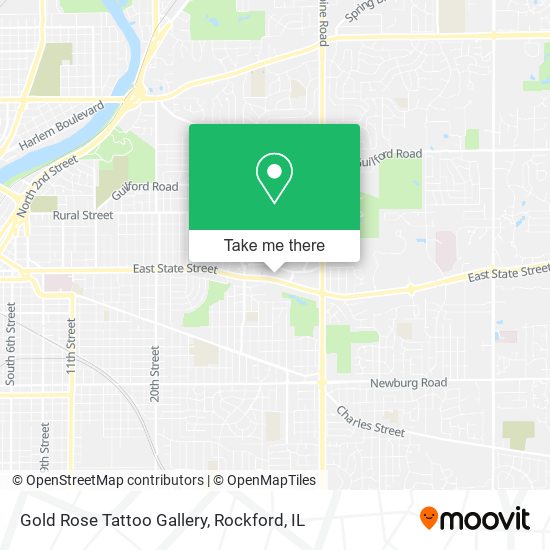 Gold Rose Tattoo Gallery map