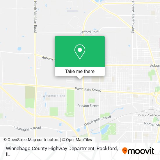 Mapa de Winnebago County Highway Department